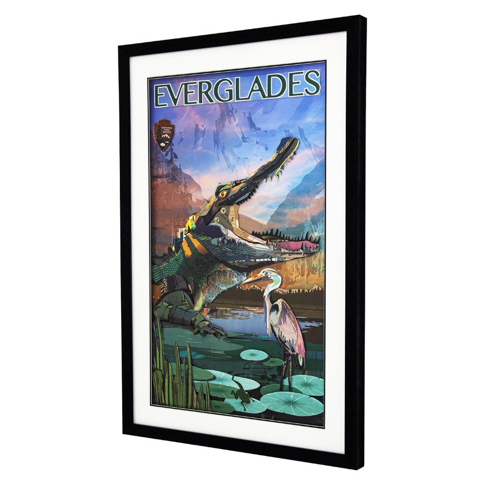 Yosemite Home Decor 'Everglades' - 3D Collage, 24"Wx36"H Wall Art, Framed 3220030-YHD