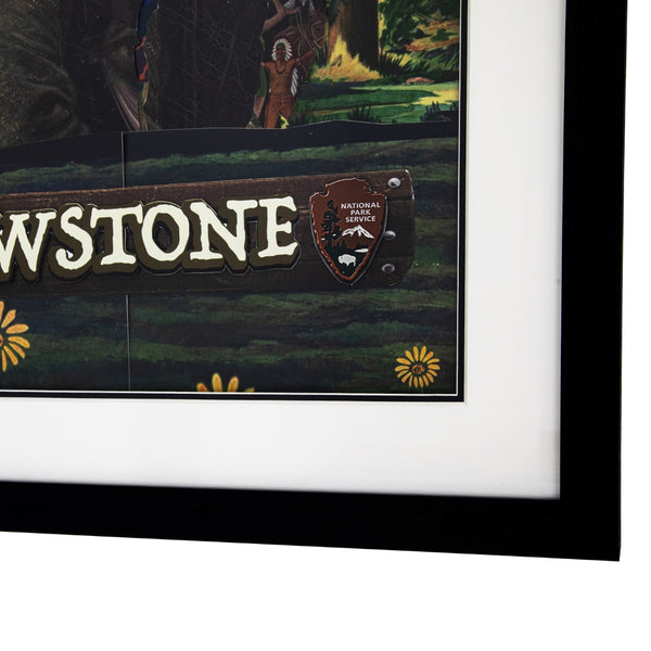 Yosemite Home Decor 'Yellowstone' - 3D Collage, 24"Wx36"H Wall Art, Framed 3220031-YHD