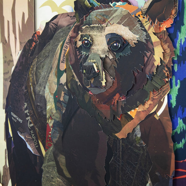 Yosemite Home Decor 'Yellowstone' - 3D Collage, 24"Wx36"H Wall Art, Framed 3220031-YHD