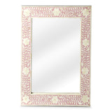 Vivienne Pink Bone Inlay Wall Mirror