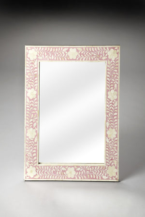 Butler Specialty Vivienne Pink Bone Inlay Wall Mirror 3221070