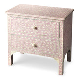 Vivienne Pink Bone Inlay Accent Chest