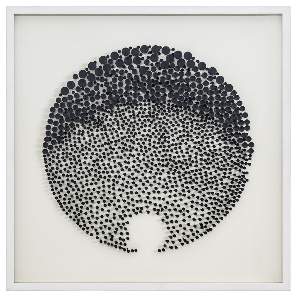 Yosemite Home Decor 'Geodesic' - 39"x39" Mixed Media Shadowbox, Framed under Glass 3230069-YHD