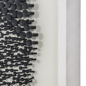 Yosemite Home Decor 'Geodesic' - 39"x39" Mixed Media Shadowbox, Framed under Glass 3230069-YHD