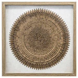 Yosemite Home Decor 'Bound' - 47"x47" Mixed Media Shadowbox, Framed under Glass 3230070-YHD