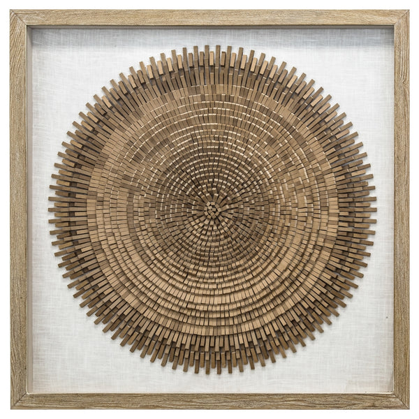 Yosemite Home Decor 'Bound' - 47"x47" Mixed Media Shadowbox, Framed under Glass 3230070-YHD