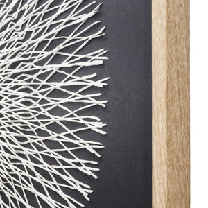 Yosemite Home Decor 'Centripetal Force' - 47"x47" Mixed Media Shadowbox, Framed under Glass 3230071-YHD