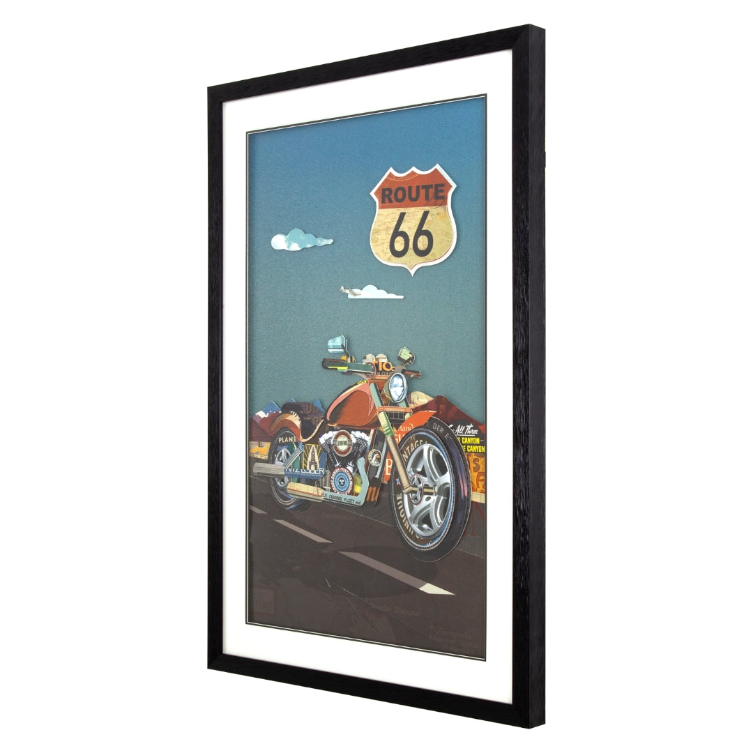 Yosemite Home Decor Motorcycle Collage Art - Thumbnail 2