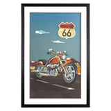 Motorcycle On Route 66
