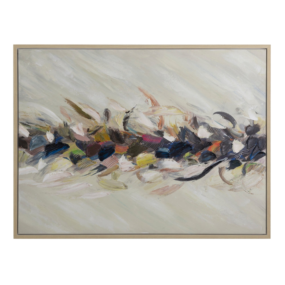 Yosemite Home Decor 'Accents' - 47"Wx35"H Wall Art Hand Painted on Canvas, Framed 3230087-YHD