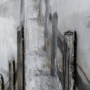 Yosemite Home Decor 'Country Road I' - 43"Wx63H Wall Art Hand Painted on Canvas, enhanced with 3D elements, Framed 3230093-YHD