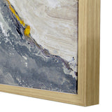 Yosemite Home Decor 'Fluid Motion I' - 55"Wx27"H, Wall Art Hand Painted on Canvas, Framed 3230095-YHD