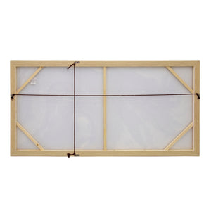 Yosemite Home Decor 'Fluid Motion I' - 55"Wx27"H, Wall Art Hand Painted on Canvas, Framed 3230095-YHD