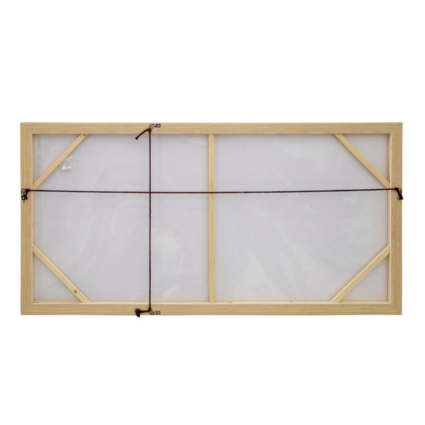 Yosemite Home Decor 'Fluid Motion I' - 55"Wx27"H, Wall Art Hand Painted on Canvas, Framed 3230095-YHD