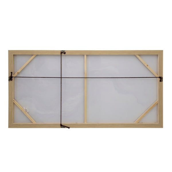 Yosemite Home Decor 'Fluid Motion II' - 55"Wx27"H, Wall Art Hand Painted on Canvas, Framed 3230096-YHD