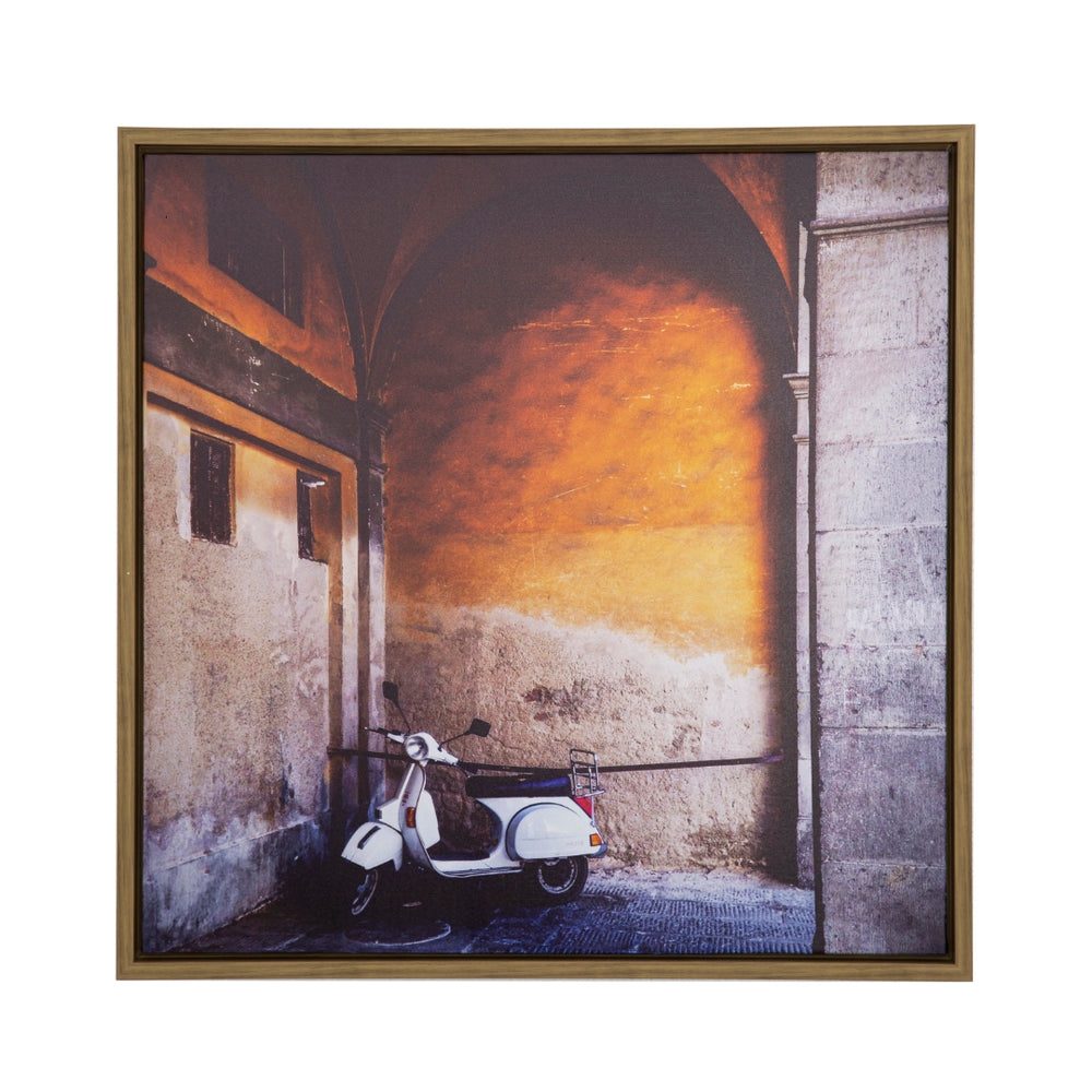 Yosemite Home Decor 'Le Vélo II' - 22"x22" Photo by Veronica Olson, Printed on Canvas, Framed 3230098-YHD