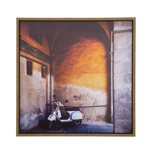 Yosemite Home Decor 'Le Vélo II' - 22"x22" Photo by Veronica Olson, Printed on Canvas, Framed 3230098-YHD