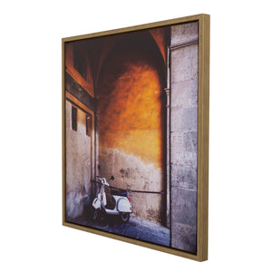 Yosemite Home Decor 'Le Vélo II' - 22"x22" Photo by Veronica Olson, Printed on Canvas, Framed 3230098-YHD