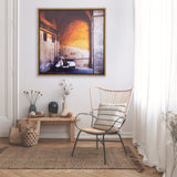 Yosemite Home Decor 'Le Vélo II' - 22"x22" Photo by Veronica Olson, Printed on Canvas, Framed 3230098-YHD