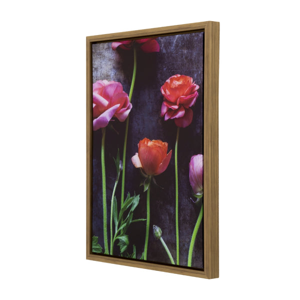 Yosemite Home Decor 'Ranunculus II' - 19"Wx25"H Photo by Veronica Olson, Printed on Canvas, Framed 3230103-YHD