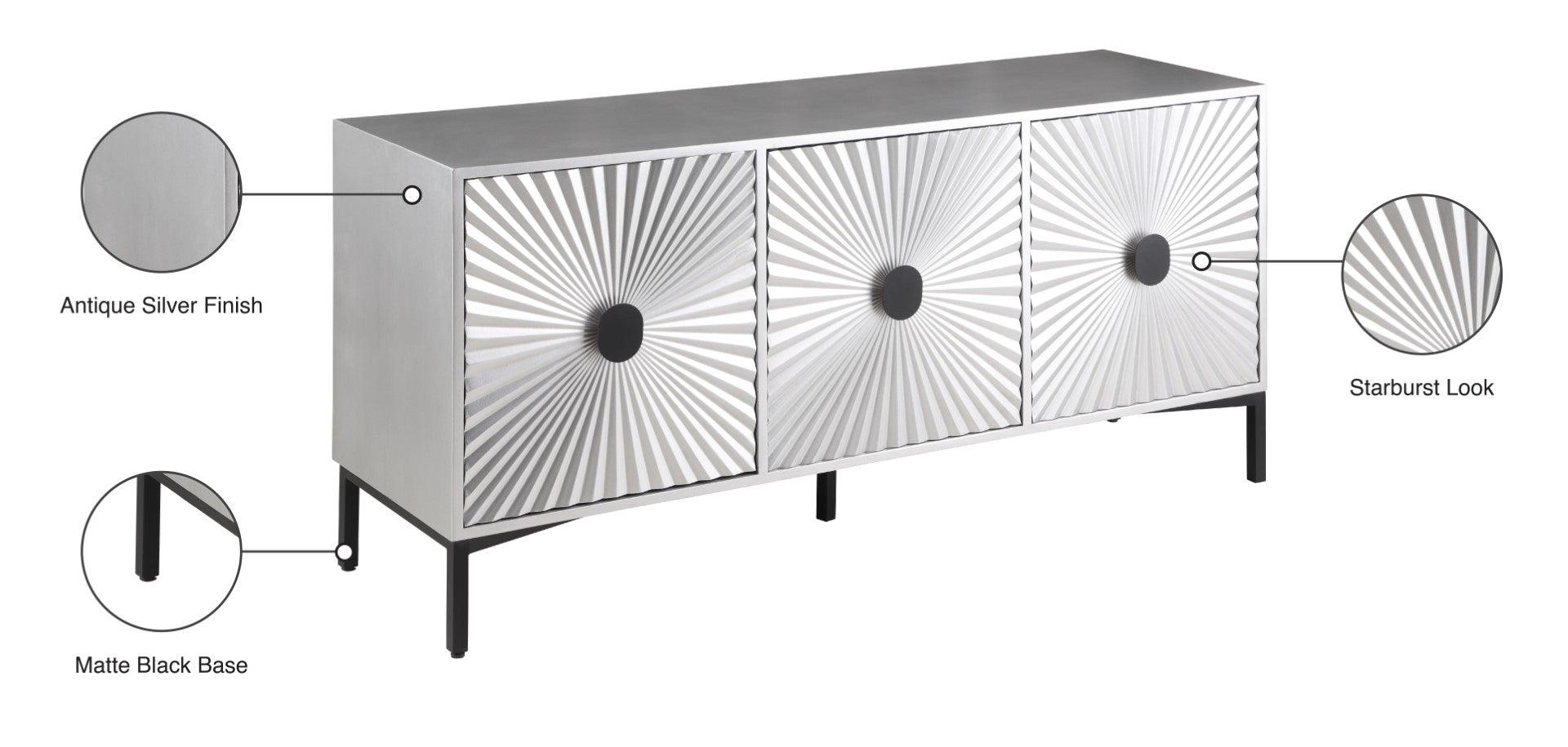 Glitz Contemporary Sideboard Buffet - Thumbnail 4