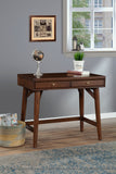 Alpine Furniture Flynn Mini Desk, Walnut 966WAL-65 Walnut Mahogany Solids & Okoume Veneer 36 x 20 x 31