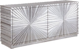 Silverton Silver Leaf Contemporary Sideboard/Buffet