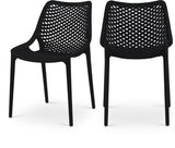Mykonos Polypropylene Plastic Contemporary Outdoor Patio Dining Chair - Set of 4