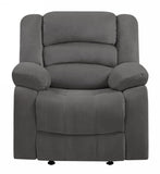 Contemporary Gray Fabric Sofa Set