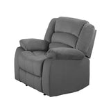 40" Contemporary Grey Fabric Chair