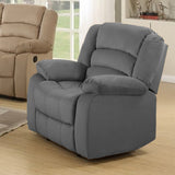 40" Contemporary Grey Fabric Chair