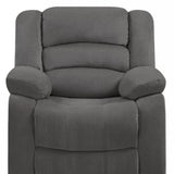 40" Contemporary Grey Fabric Chair