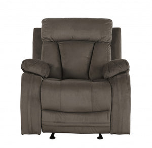 HomeRoots 40" Modern Brown Fabric Chair 329381-HOMEROOTS 329381