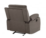 HomeRoots 40" Modern Brown Fabric Chair 329381-HOMEROOTS 329381