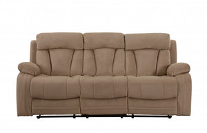 HomeRoots 40" Modern Beige Fabric Sofa 329383-HOMEROOTS 329383