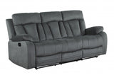 HomeRoots 40" Modern Grey Fabric Sofa 329387-HOMEROOTS 329387