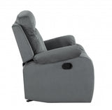 HomeRoots 40" Modern Grey Fabric Chair 329389-HOMEROOTS 329389
