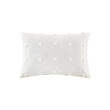 Brooklyn Casual 100% Cotton Jacquard Pom Pom Oblong Pillow