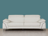 31" Fashionable White Leather Sofa
