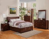 Alpine Furniture Urban Mirror, Merlot 1888-06 Merlot Plantation Mahogany Solids & Okoume Veneer 38 x 1 x 40