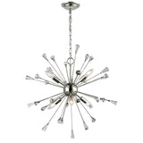 Sprigny 25'' Wide 6-Light Chandelier - Polished Nickel