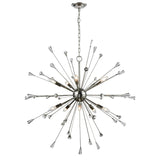 Sprigny 38'' Wide 10-Light Chandelier - Polished Nickel