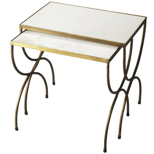 Butler Specialty Bacchus Marble & Iron Nesting Tables 3309025