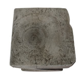 Noble House DeAngelo Light-Weight Concrete Accent Table, Light Gray