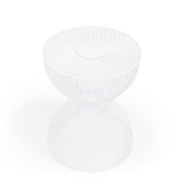 Butler Specialty Nicholas White Metal End Table 3318288