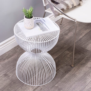 Butler Specialty Nicholas White Metal End Table 3318288
