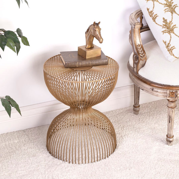 Butler Specialty Nicholas Gold Metal End Table 3318402