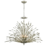 Mullica 36'' Wide 8-Light Chandelier - Aged Silver