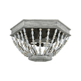 Summerton 18'' Wide 3-Light Flush Mount - Washed Gray