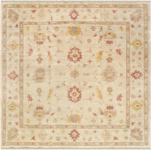 Pasargad Antique Oushak Collection Purple Lamb's Wool Area Rug 033217-PASARGAD
